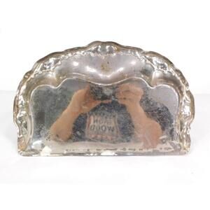 Vintage Ornate Nickel-Plated Dustpan